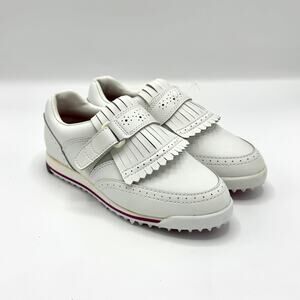 Etonic ST8806 Golf Shoes Women’s White Fringe Kiltie Spikeless EU 36 US 6